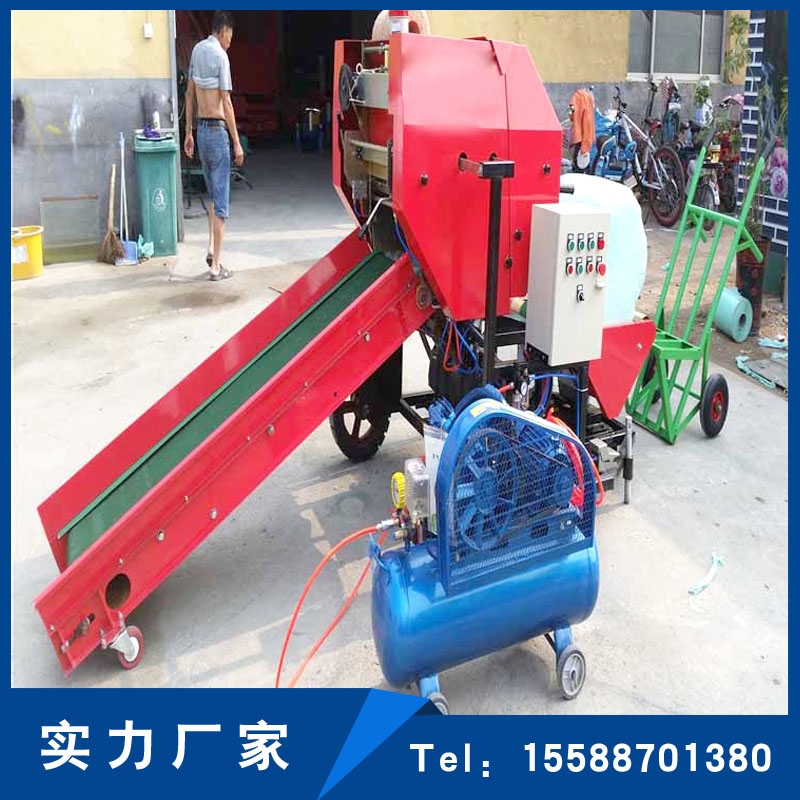 安徽牧草打捆包膜機(jī)廠家    青儲(chǔ)飼料圓捆打包機(jī)價(jià)格