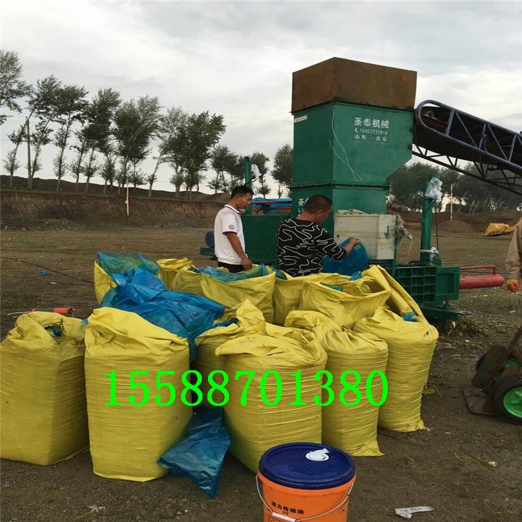 青貯套袋液壓打包機(jī)廠家   臥式雙缸青儲(chǔ)壓塊機(jī)