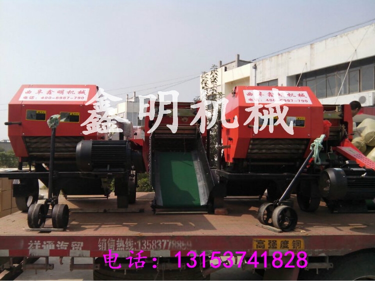 熱賣鋁輥進(jìn)料秸稈打捆包膜機(jī) 青儲打捆包膜一體機(jī)效果好