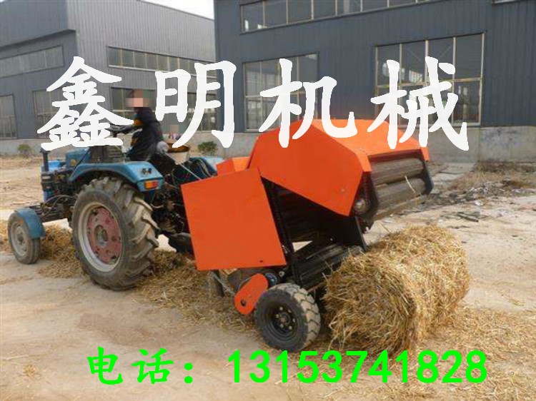 鑫明多功能自動撿拾打捆機 麥秸稈撿拾打捆機價格 行走式打捆機批發(fā)