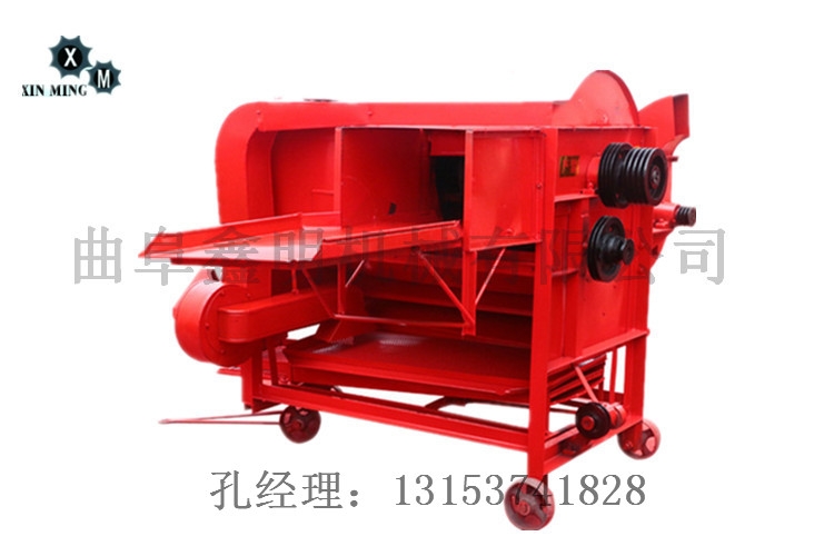 6.大型大豆小麥稻谷脫粒機多少錢 柴油機配套用油菜籽脫粒機 脫粒機圖片