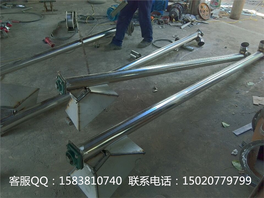 不銹鋼螺旋上料機 飼料糧食蛟龍?zhí)嵘龣C 干粉不銹鋼輸送機