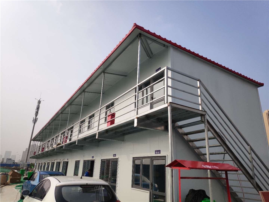 晉中市住人K式彩鋼房廠家 靈石縣雙層集裝箱房搭建 安裝便捷