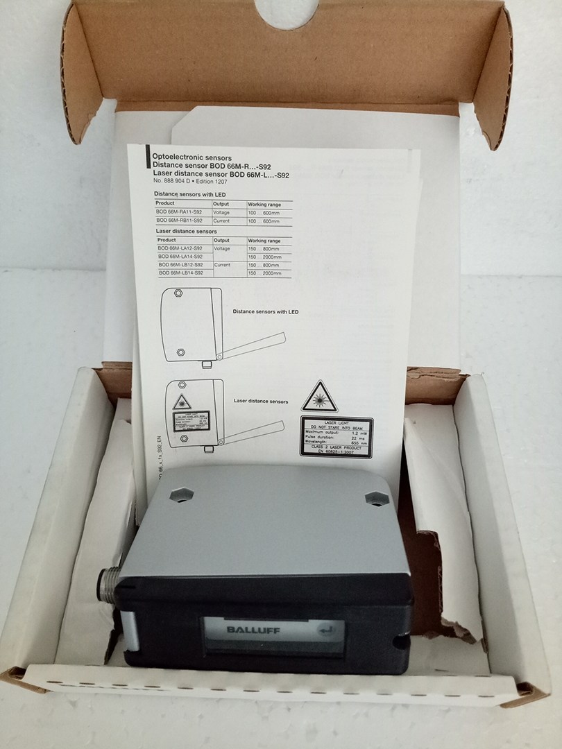 巴魯夫光電傳感器BOD001E BOD66M-LA14-S92 實(shí)拍