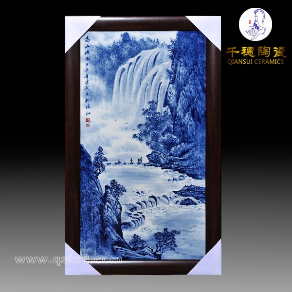 高檔瓷板畫禮品送貴賓客戶_酒店開業(yè)禮品瓷板畫