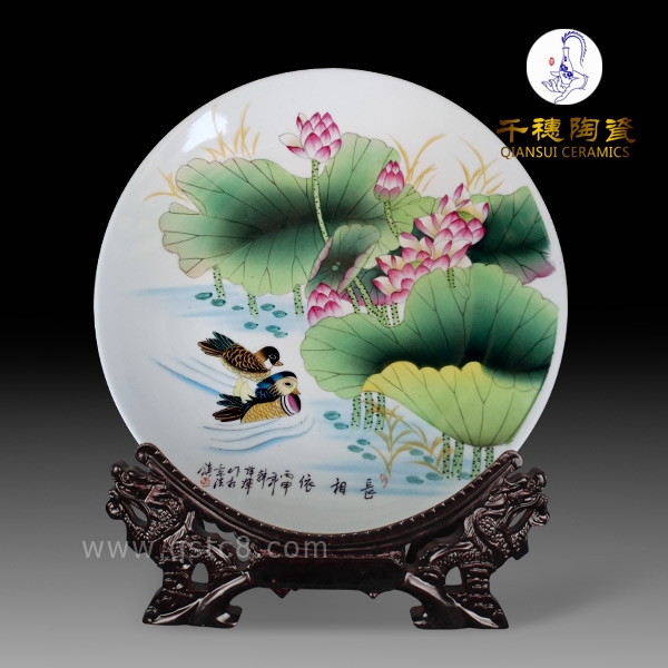 陶瓷紀念盤定制工藝_尺寸_樣式_定制禮品瓷盤圖片