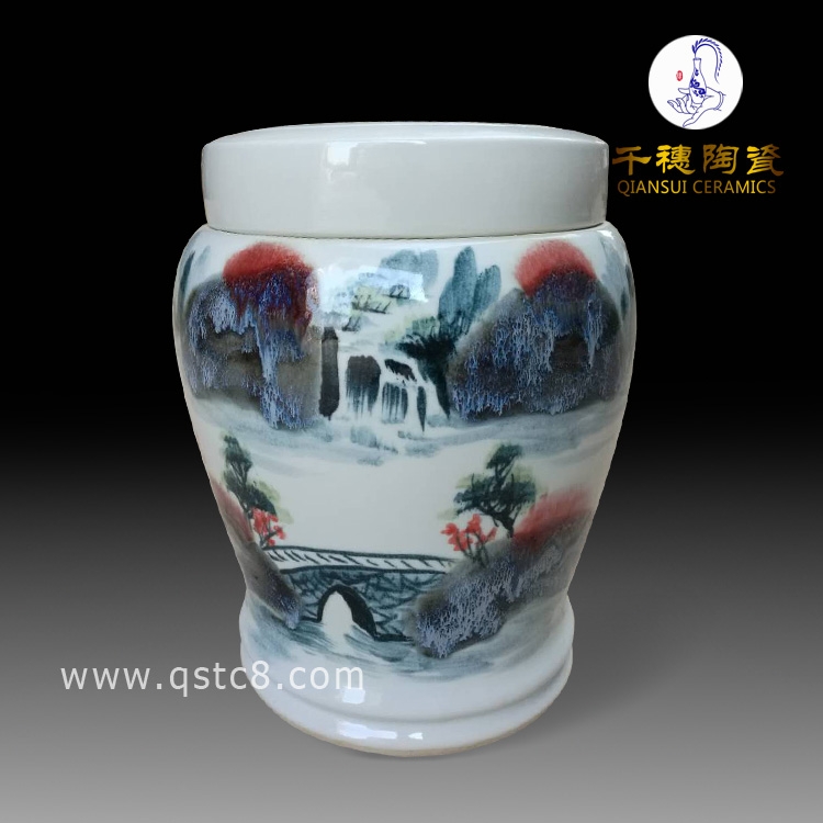景德鎮(zhèn)圓形骨灰壇生產(chǎn)廠家_骨灰壇骨灰罐廠家批發(fā)價(jià)格