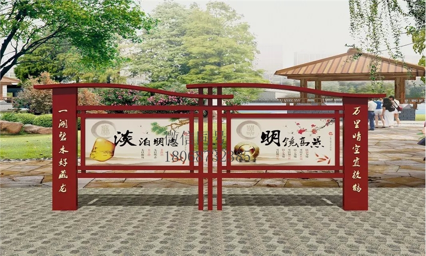 內(nèi)蒙古錫林郭勒盟宣傳欄內(nèi)蒙古宣傳欄景區(qū)戶外櫥窗仿古宣傳欄