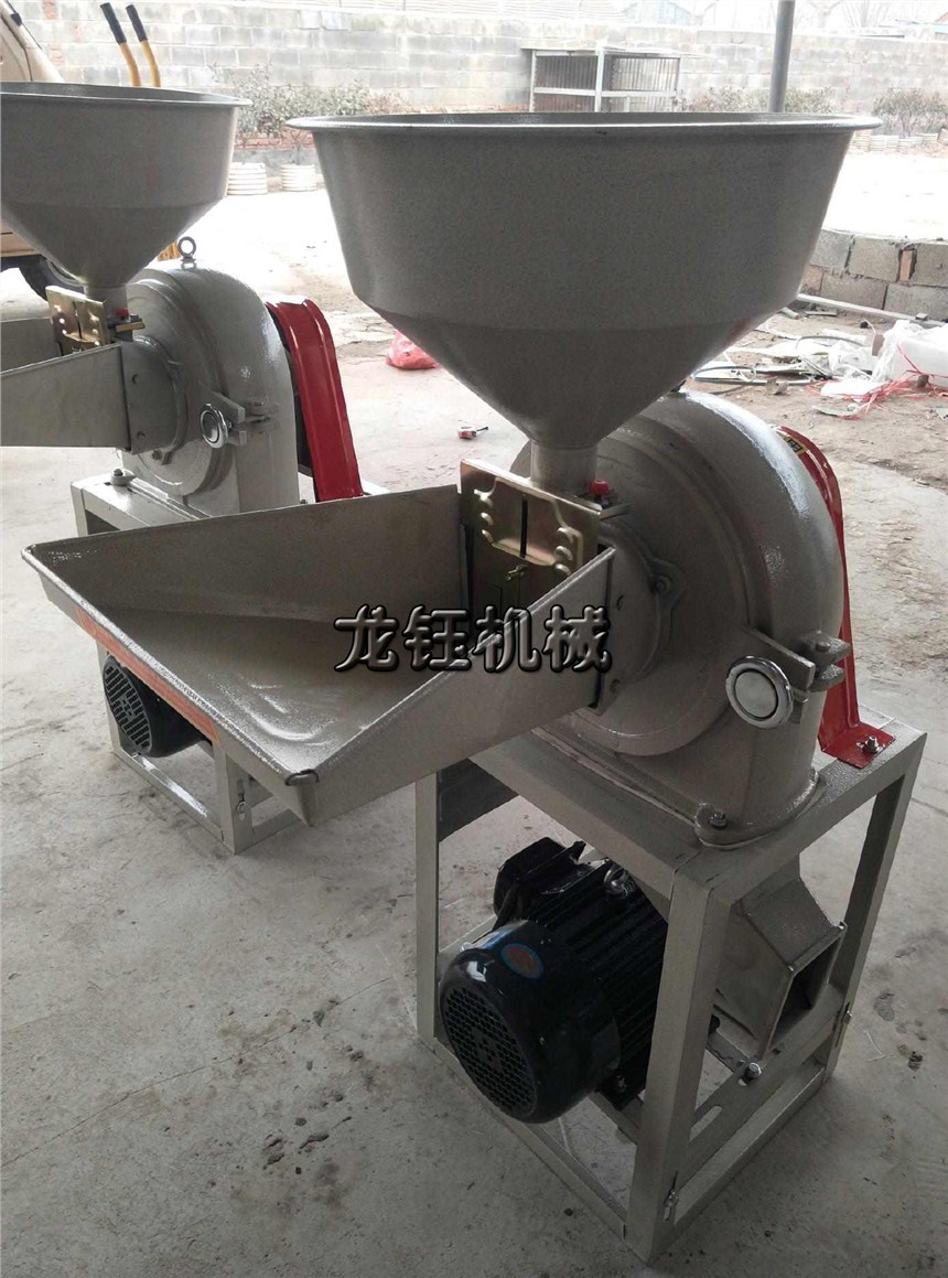 動力電自吸式花生粉碎機 15型自吸式稻谷粉碎機