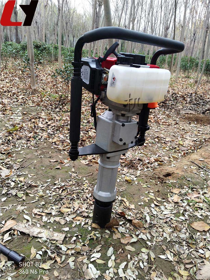 家用圓木汽油打樁機 650型手提震動式打樁機