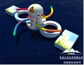 大型競技水上沖關(guān)設(shè)備旋轉(zhuǎn)雪人