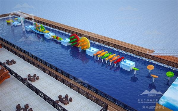 鄭州廠家直接供應大型競技水上沖關設備