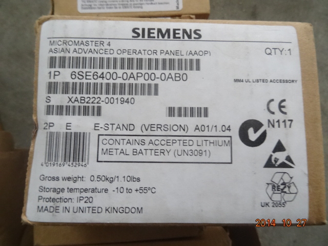全新西門(mén)子變頻器操作面板6SE6400-0AP00-0AB0低價(jià)銷售