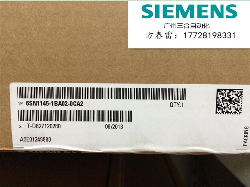 西門子數控系統(tǒng)伺服電源全新原裝6SN1145-1BA02-0CA2