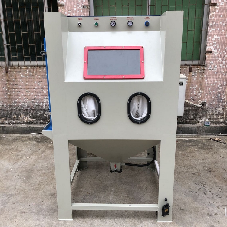廠家直銷上誠(chéng)1010手動(dòng)噴砂機(jī) 汽車輪轂表面處理噴砂設(shè)備