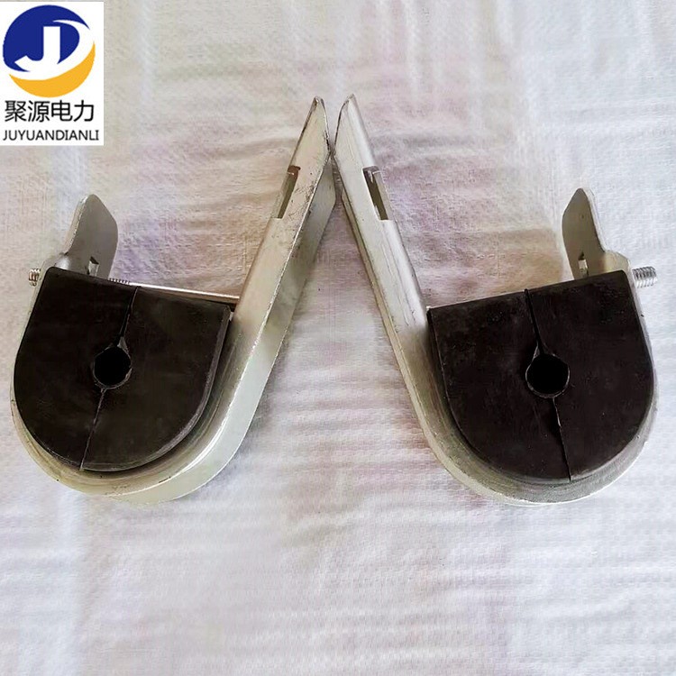 小檔距ADSS光纜懸垂線夾預(yù)絞式懸垂線夾J型懸掛線夾固定夾具