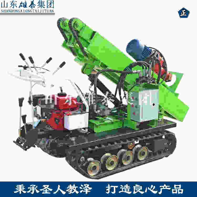 小型履帶行走潛孔鉆機(jī)光伏打樁機(jī) 柴油注漿加固鑿巖鉆機(jī)