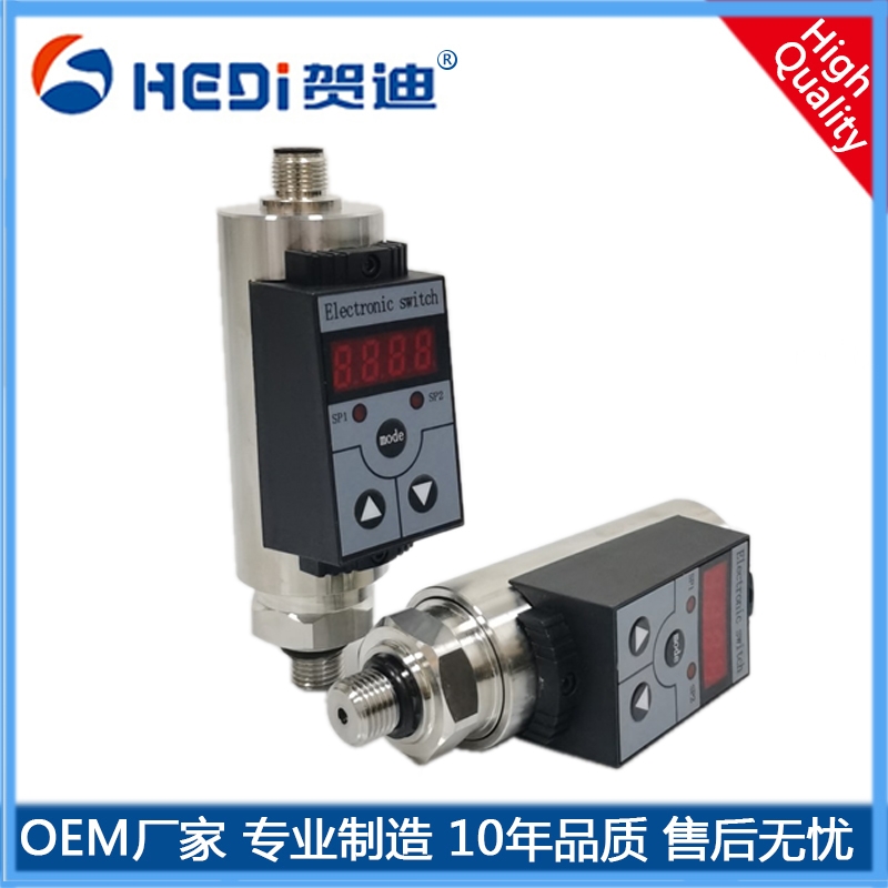 佛山順德賀迪傳感儀器HDK102智能數(shù)顯壓力測控應(yīng)用于化工機械液壓等行業(yè)測量