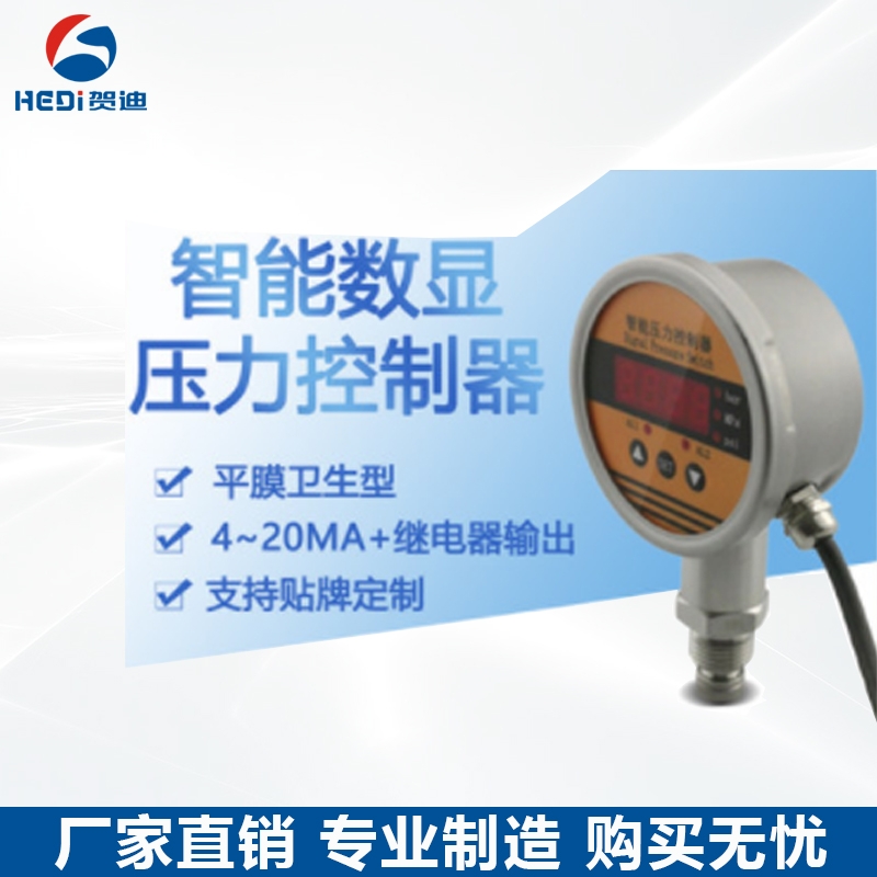 石油平膜型智能壓力控制器賀迪HDK104平膜型智能壓力控制器無(wú)腔電子壓力開關(guān)