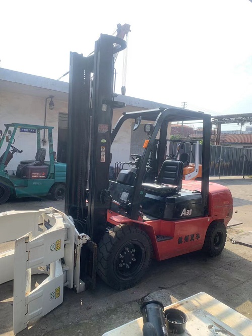 3.5杭州升高4米包夾叉車(chē) 二手圓夾抱 卡斯卡特抱夾叉車(chē)