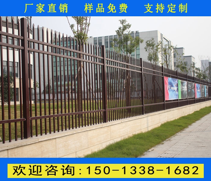 廣州服務(wù)區(qū)透景欄桿 圍墻鋅鋼隔離護欄定做 小區(qū)防爬欄