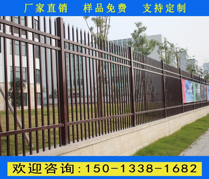 珠海工地藍(lán)白色護(hù)欄 圍墻加高防爬圍欄 廠區(qū)鐵藝