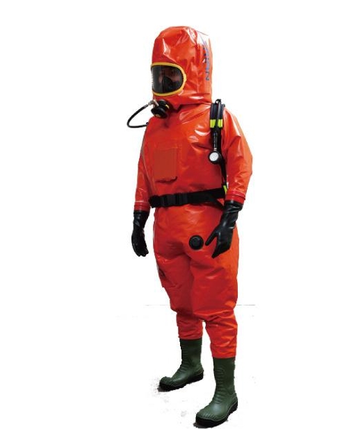 重型防化服，全封閉式防化服，化學(xué)防護(hù)服，A級(jí)氣密式防化服，耐酸堿防化服，液氨防護(hù)服/蓬程