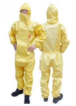 杜邦Tychem2000 C級化學防護服-液體噴淋防護服-帶帽連體防護服-多層復合膜防護服
