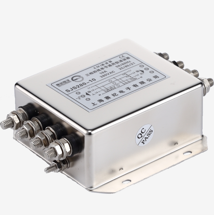 賽紀電源濾波器220v380無源emi三相四線單級交流大功率抗干擾模塊低通