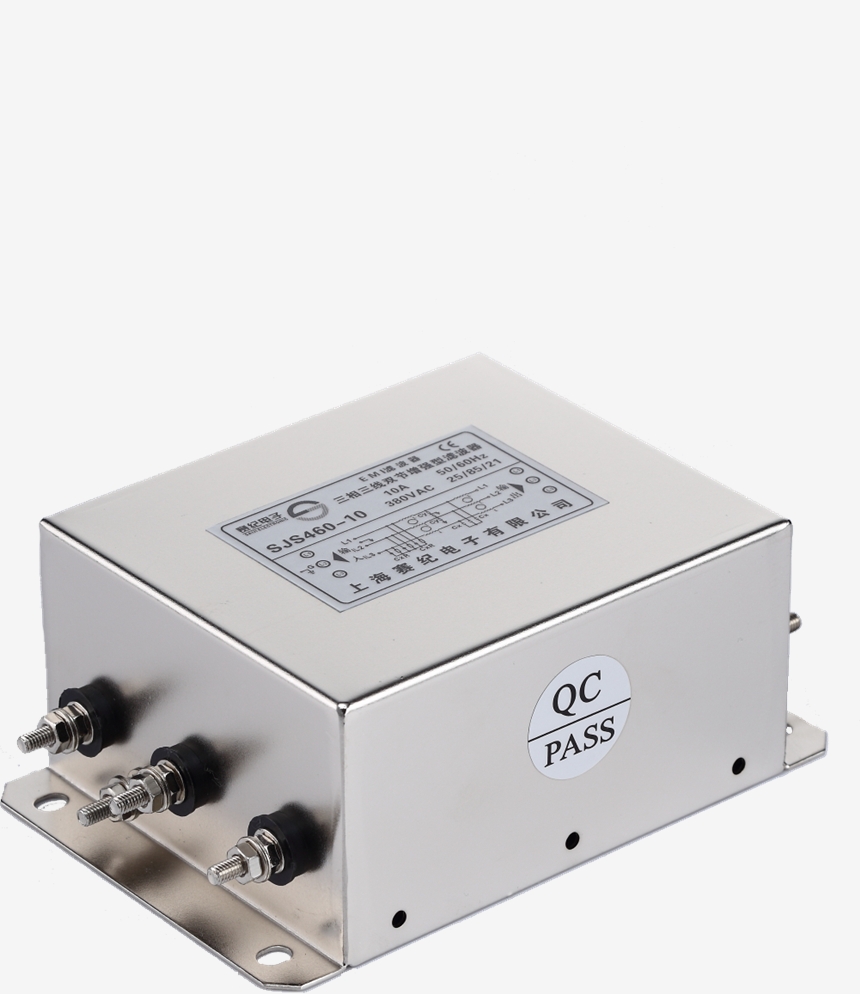 賽紀(jì)電源濾波器EMI/EMC三相三線雙級220/380V端子臺低通交流抗干擾凈化器