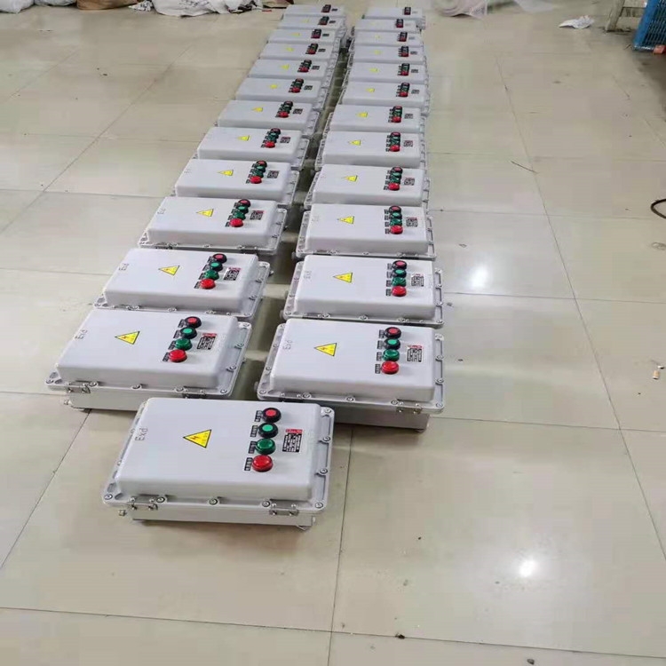 防爆操作柱黑色工程塑料機(jī)旁開關(guān)按鈕箱防腐防水防塵箱三防操作柱