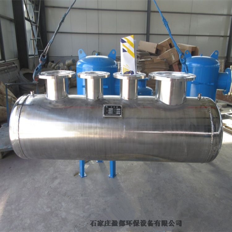 不銹鋼采暖鍋爐集水器雙鴨山 車(chē)庫(kù)分集水器 FJ-300臥式分氣缸