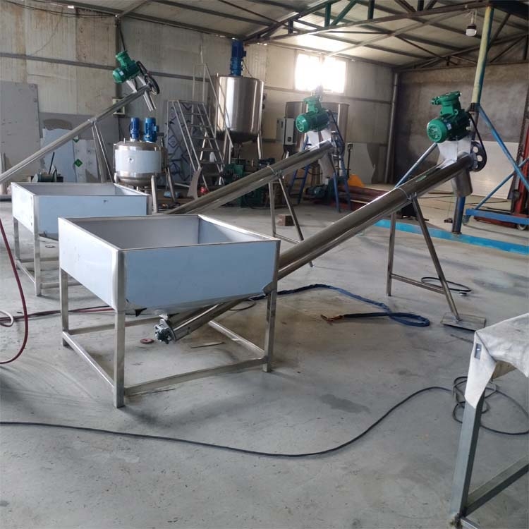 4米長螺旋上料機，廠家定做不繡鋼輸送機