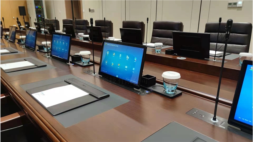 智能會(huì)議桌升降器，操作臺(tái)，智能升降會(huì)議桌