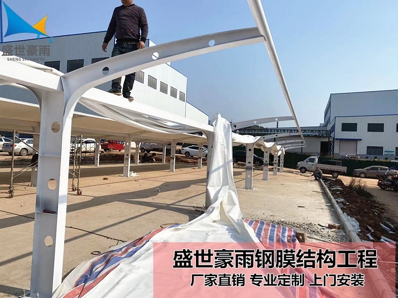 新疆其它地區(qū)充電樁停車棚雨棚盛世豪雨源頭廠家 直接批發(fā)