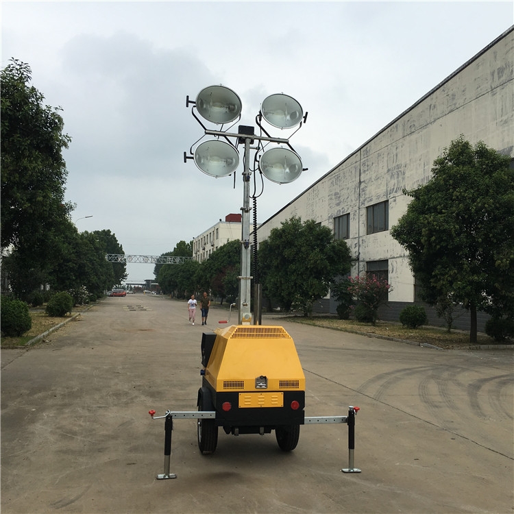 江蘇鹽城市9米拖車(chē)式移動(dòng)照明車(chē)廠家直銷(xiāo)