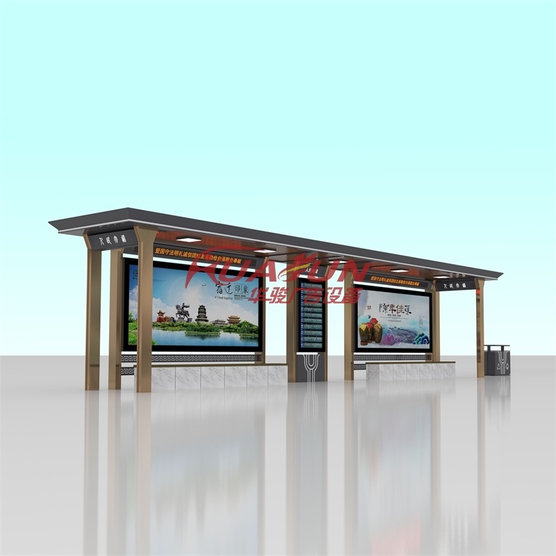 江蘇廠家簡(jiǎn)約候車(chē)亭 來(lái)圖定制 周期短 發(fā)貨快 智能公交站臺(tái)