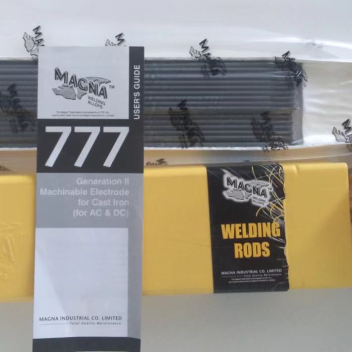 MAGNA777焊芯是以一種新型的，以鎳及鐵兩種金屬為焊芯的鑄鐵焊條