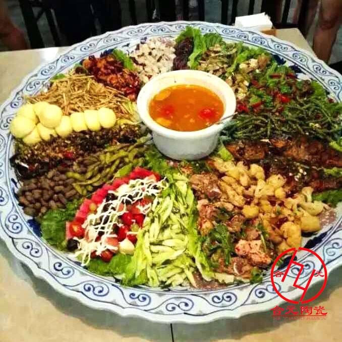 景德鎮(zhèn)海鮮大瓷盤?酒店大瓷盤定做