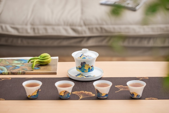 定制陶瓷茶具印LOGO，禮品功夫茶具定制