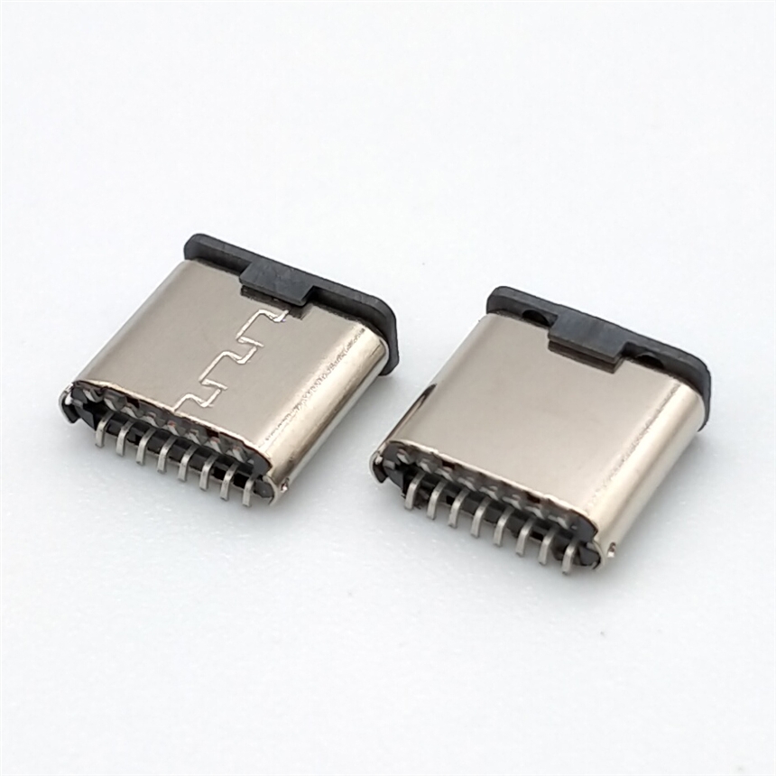 TYPE C 16P公頭立式貼板  7.2mm高 USB3.1連接器磁吸頭專用