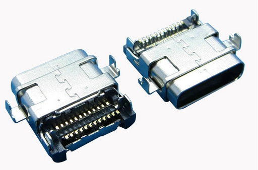 USB3.1C母沉板24P雙SMT帶殼