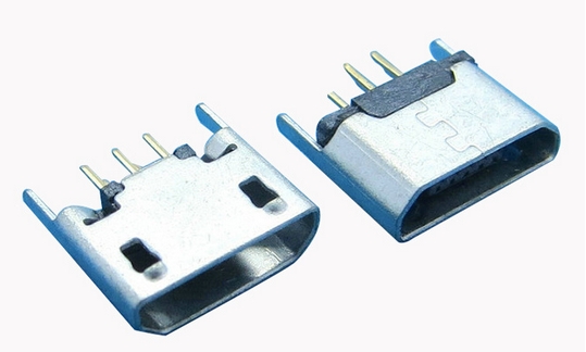 MICRO USB5P B型180度直插2.0無卷邊