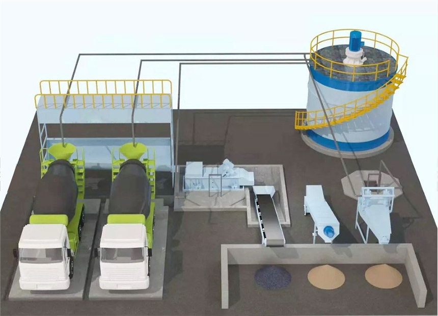 攪拌站零排放回收系統(tǒng) 砂石分離 污水零排放 資源回收利用