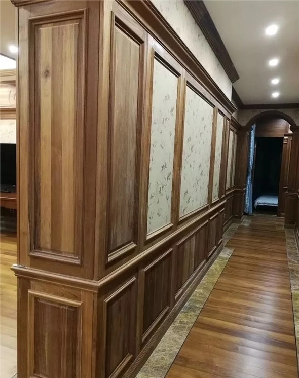 邵陽(yáng)城步縣全木原木家具圖片 原木墻板 酒柜門(mén)定制距離很近