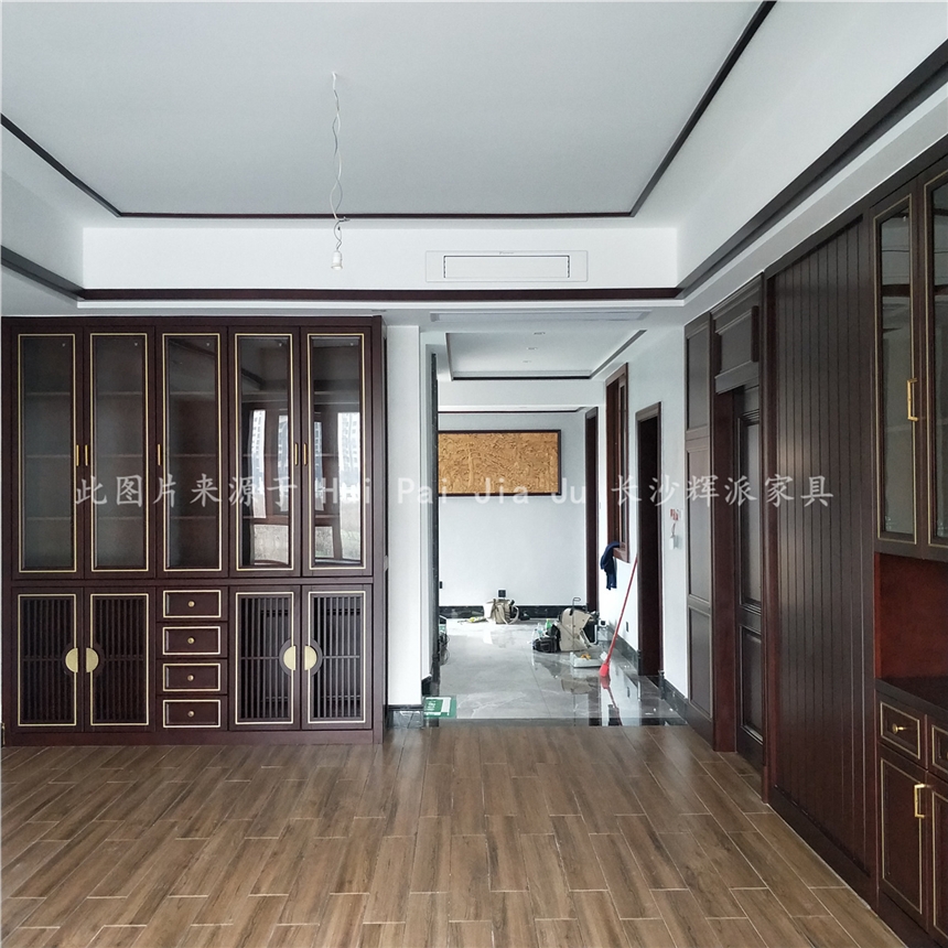 長(zhǎng)沙水曲柳木原木家具 原木柜門 推拉門定做加工生產(chǎn)