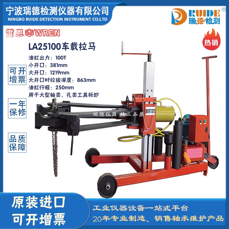 雷恩WREN牌LA25100車載式液壓拉馬【100噸】熱賣