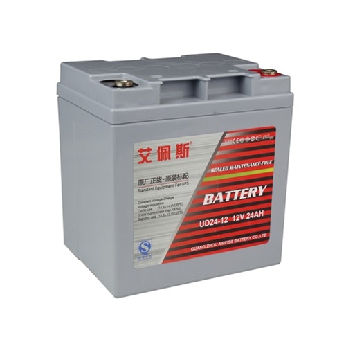 艾佩斯蓄電池UD系列閥控式免維護(hù)蓄電池UD24-12通訊電源設(shè)備