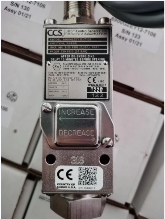 美國ITT壓力開關 232P43C6HN，162P1S100 正品全新