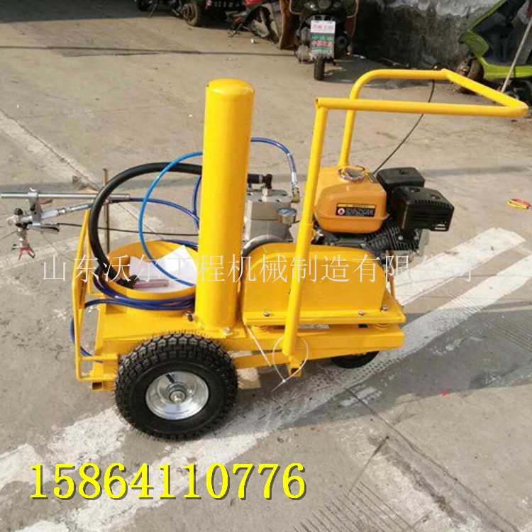 冷噴劃線機(jī)   手推式小型公路車(chē)庫(kù)涂線機(jī)